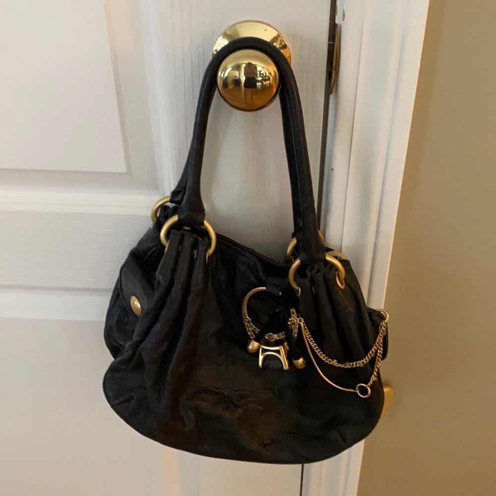Juicy Couture black leather bag